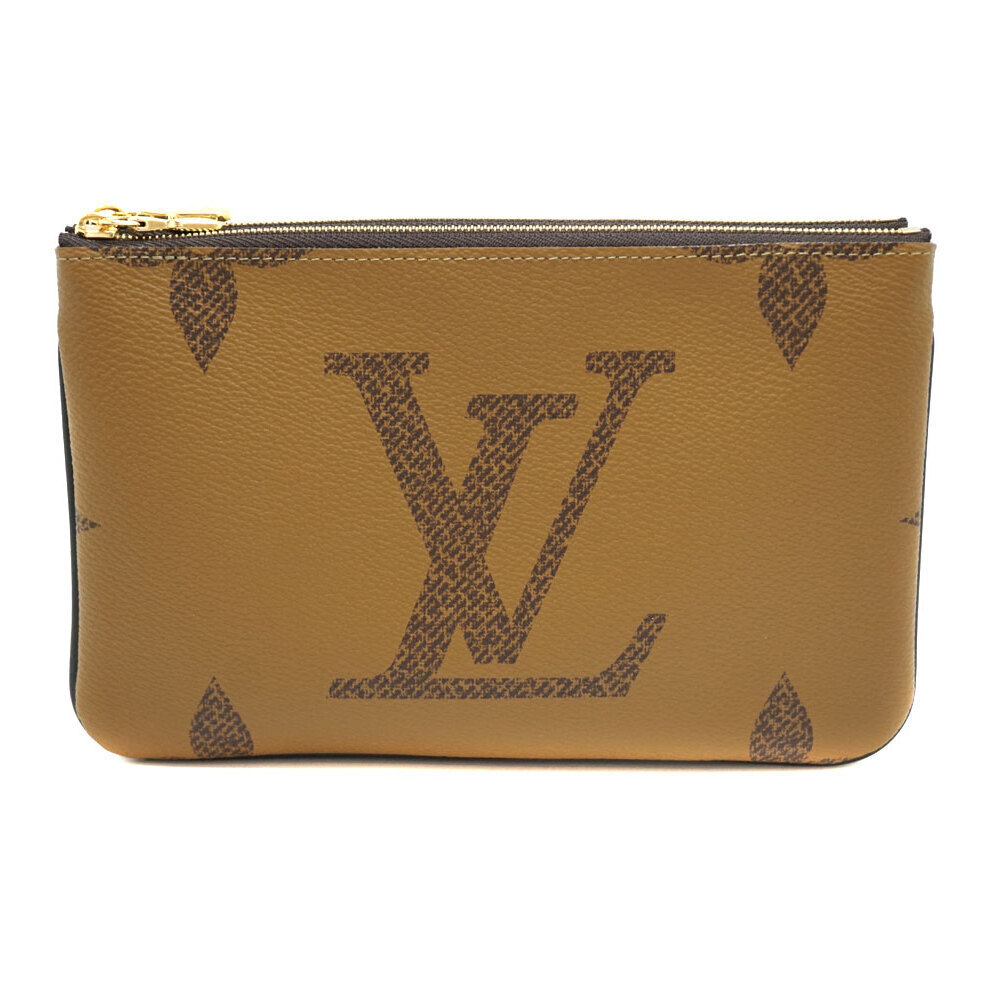 LOUIS VUITTON Pochette Double Zip Monogram Shoulder Bag